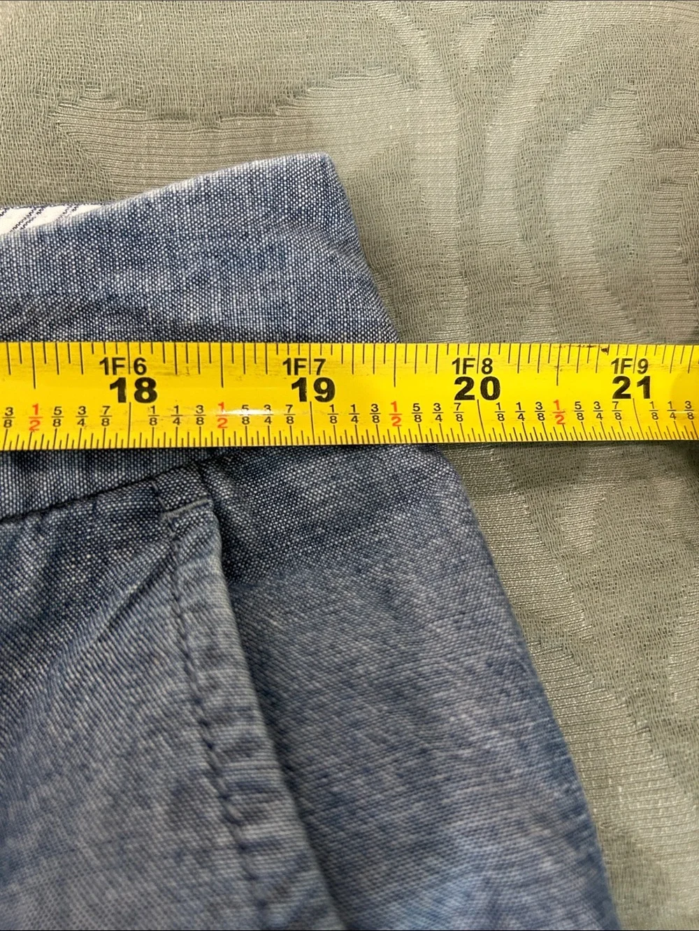 Lands’ End Chambray Cropped Pants